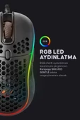Rampage  Smx-r85 Gentle 12800 Dpi Rgb Ledli Makrolu Gaming Oyuncu Mouse - 2