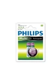 Philips  800mah Şarjlı Ince Kalem Pil Telsiz Telefon Pili 2li Pk - 1