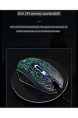 Lennox  A1 2400dpı Kablolu Rainbow Aydınlatmalı Gaming Oyuncu Mouse Siyah(ÖRGÜ KABLO,OPTİK, GARANTİLİ) - 5