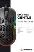 Rampage  Smx-r85 Gentle 12800 Dpi Rgb Ledli Makrolu Gaming Oyuncu Mouse - 6