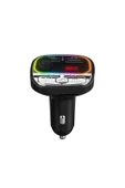 Hytech  Hy-xcb40 Çift Usb 5v 3.1a Rainbow Işıklı Led Ekran Tf Kartlı V5.0 Bluetooth Fm Transmitter - 1