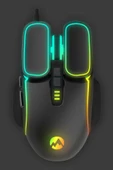 Everest Rampage  Sm-g55 X-fora Led Işıklı Gökkuşağı Aydınlatmalı 7200dpı Oyuncu Mouse (Everest Türkiye Garantili) - 2