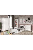 KZNMOB HOME Hayal  Modern Genç Odası Takımı Beyaz - 4 Parçalı Ve Tamamı 1. Kalite Mdf - 1