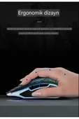 Lennox  A1 2400dpı Kablolu Rainbow Aydınlatmalı Gaming Oyuncu Mouse Siyah(ÖRGÜ KABLO,OPTİK, GARANTİLİ) - 4