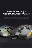 Rampage  Smx-r85 Gentle 12800 Dpi Rgb Ledli Makrolu Gaming Oyuncu Mouse - 4