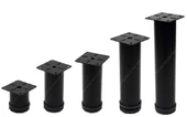 Gürçay Mobilya Dolap Koltuk Ayağı Siyah Çap 42mm Çeşitli Ölçüler - 1