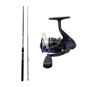 YekOutdoor Spin Olta Seti Okuma G-Power Spin 9' 270cm 7-35 gr 2 Parça Spin Kamışı&Okuma Fin Chaser X FNX-40BL Blue 1BB Olta Makinesi - 1