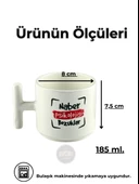 DeepCraft Best Quality 'Naber Psikolojisi Bozuklar' T Kulplu Kupa Yılbaşı,Sevgililer Günü Hediyelik Kupa 185ML - 3