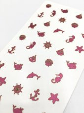 Deniz   Metalik Tırnak Sticker, Nail Sticker, Nail Art - 2