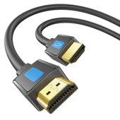 Polham Jasoz Altın Kaplama 1 Metre HD Series 120hz 8K HDMI to HDMI 2.1V HDMI Kablosu Görüntü Aktarım Kablosu - 1
