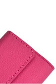 Fuşya Hakiki Deri Spor Dikiş Detaylı Gizli Mıknatıslı Kadın Portföy Cüzdan thumbnail 7