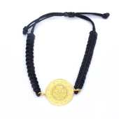 BZ Altın Kaplama İpli Yarım Altın Bileklik BLK-186 - 4