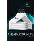 ModaCar Beyaz Ahşap Görünüm 12 li Askı Seti Schönbuch Design - 1
