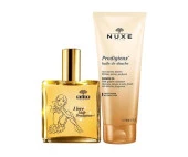 Nuxe Huile Prodigieuse Çok Amaçlı Kuru Yağ 100 Ml + Huile De Douche Duş Yağı 200 Ml - 1