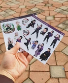Demon Slayer Sanemi Shinazugawa - Genya Shinazugawa 2 Li Set Anime Sticker Çıkartma - 7