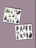 Demon Slayer Sanemi Shinazugawa - Genya Shinazugawa 2 Li Set Anime Sticker Çıkartma - 3