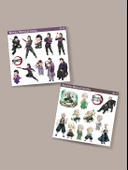 Demon Slayer Sanemi Shinazugawa - Genya Shinazugawa 2 Li Set Anime Sticker Çıkartma - 1