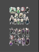 Demon Slayer Sanemi Shinazugawa - Genya Shinazugawa 2 Li Set Anime Sticker Çıkartma - 5