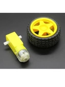 Arduino 6V 250 RPM Robot Tekerlek ve DC Motor Seti - 1