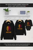 Sarı Kırmızı Aslan Parçası Baba Oğul Kız TEK ÜRÜN FİYATI KOMBİN YAPMAK İÇİN EN AZ 2 ADET SEPETE EKLE - 2