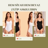 İp Askılı Zıbın Hem Siyah Hem Beyaz - 1