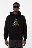 Broadway Christmas Siyah Erkek 3ip Kapşonlu Sweatshirt thumbnail 1