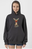 Adorable Reindeer Christmas Füme Kadın 2ip Kapşonlu - 1
