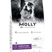 Molly Medium Large Adult Kuzu Etli Yaban Mersinli Yetişkin Köpek Maması 2 Kg - 1