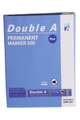 Double A Permanent Yuvarlak Uçlu Kalem Mavi 12'li - 1