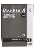 Double A Permanent Yuvarlak Uçlu Kalem Siyah  12'li - 1