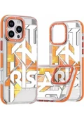 Gpack Apple iPhone 16 Pro Max Kılıf PX Graffito Desenli Silikon - 4