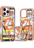 Gpack Apple iPhone 16 Plus Kılıf PX Graffito Desenli Silikon - 1