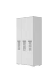DEMONTE DECOR ASİMO C 3 KAPAKLI GARDIROP BEYAZ - 4