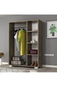 DEMONTE DECOR Pro Mini Açık Gardırop Ceviz-ceviz - 1