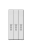 DEMONTE DECOR ASİMO C 3 KAPAKLI GARDIROP ANTRASİT BEYAZ - 3