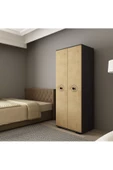 DEMONTE DECOR VALENS (B) 2 KAPAKLI GARDIROP ELBİSE DOLABI ve ÇOK AMAÇLI DOLAP ANTRASİT SAFİRMEŞE - 4