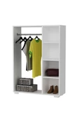 DEMONTE DECOR Pro Mini Açık Gardırop Beyaz-beyaz - 3