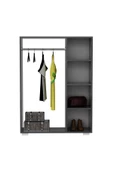 DEMONTE DECOR Pro Mini Açık Gardırop Antrasit-antrasit - 2