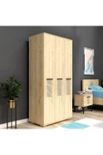 DEMONTE DECOR ASİMO C 3 KAPAKLI GARDIROP SAFİRMEŞE - 2