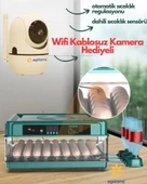 130 Yumurtalık Tam Otomatik Kuluçka Makinesi Wi-Fi Kamera Hediyeli Yedek Motorlu Profesyonel Tavuk Kaz Ördek Bıldırcın G - 1