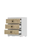 DEMONTE DECOR VALENS (S) 3 ÇEKMECELİ ÇOK AMAÇLI DOLAP, ŞİFONYER BEYAZ SAFİRMEŞE - 6