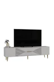 DEMONTE DECOR DEKOL1DD TV SEHPASI BEYAZ-ALTIN - 4