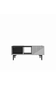 DEMONTE DECOR DRAWDD TV SEHPASI , KONSOL VE ORTA SEHPA 3'lü SALON TAKIMI BEYAZ-ROYALMERMER - 6