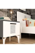 DEMONTE DECOR Asimo (L-G) Yatak ve Komidin Genç Odası Takımı ANTRASİT-BEYAZ - 2