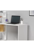 DEMONTE DECOR 4 Raflı Enna Çalışma Masası Beyaz-beyaz - 4