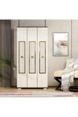 DEMONTE DECOR Norra Çocuk Genç Odası Takımı (G-C-L-P-R) Antrasit-Beyaz-Altın - 2