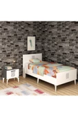 DEMONTE DECOR Asimo (L-G) Yatak ve Komidin Genç Odası Takımı ANTRASİT-BEYAZ - 1