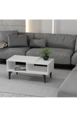DEMONTE DECOR FLY 180 CM ŞÖMİNELİ(B) TV ÜNİTESİ, KONSOL(KX180) ve ORTA SEHPA SALON TAKIMI BEYAZ-BEYAZ - 7