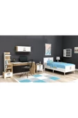 DEMONTE DECOR Asimo Çocuk Genç Odası Takımı (P-T-L-G) Safirmeşe-beyaz - 1
