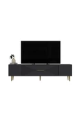 DEMONTE DECOR DEKOL1DD TV SEHPASI ANTRASİT-ALTIN - 3